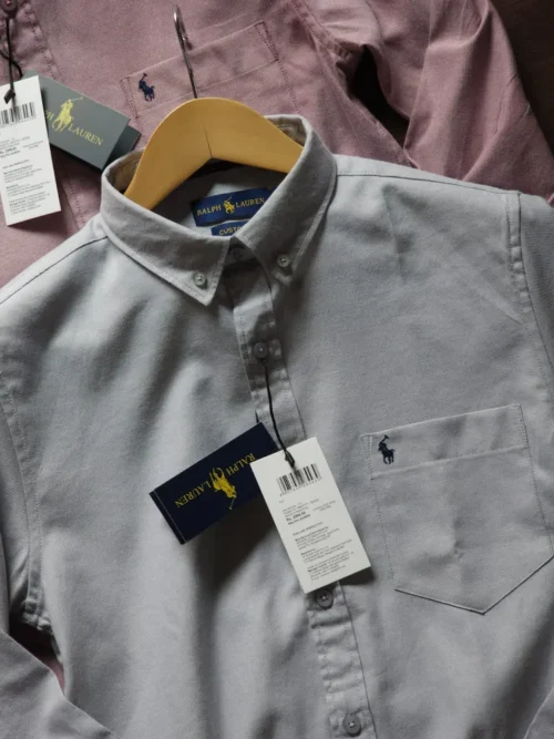 Mens Premium Ralph Lauren Plain Shirts Formal, Full Sleeves