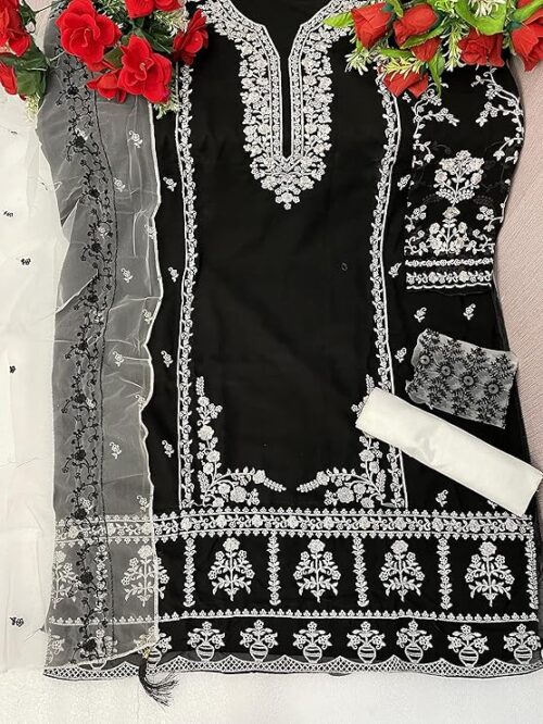 Zonfab Women Georgette Salwar Suit Set - Image 2